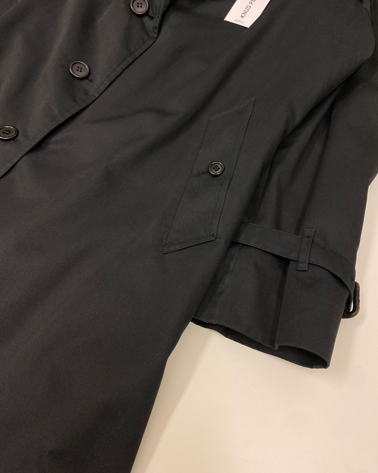 Burberrys 1970s Classic Trench Coat Black