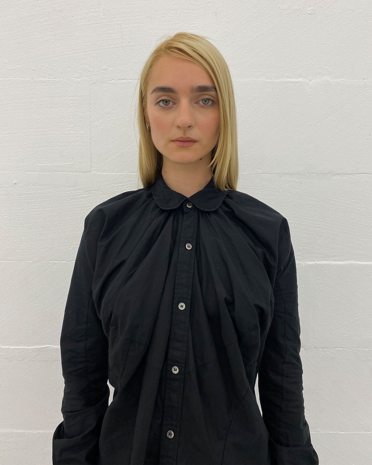 Junya Watanabe Comme des Garçons AW2009 Big Breast Blouse Top Black