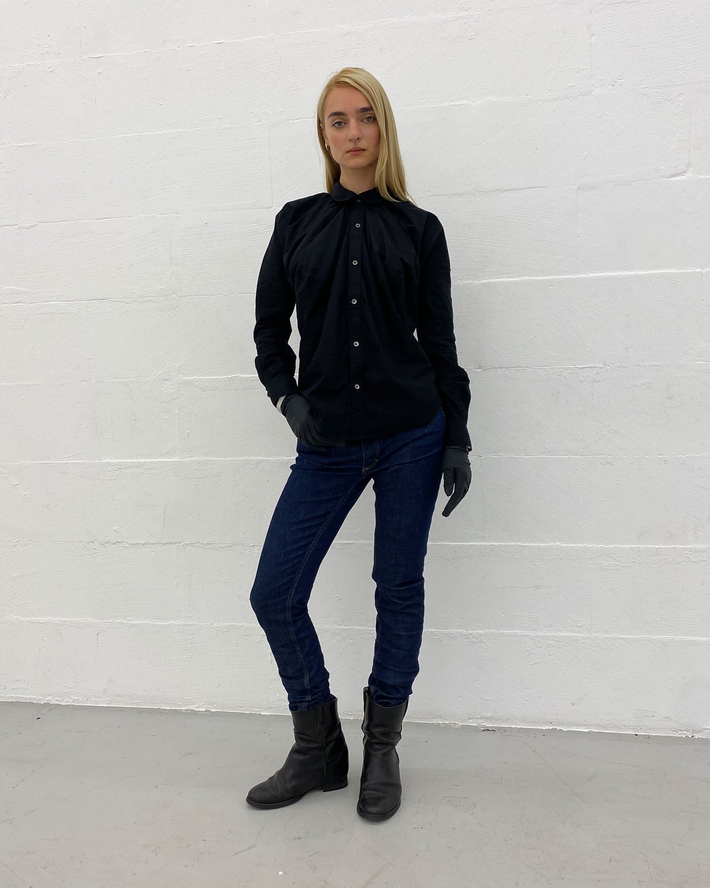 Acne Studios 2020s Flex Skinny Raw Denim Dark Blue