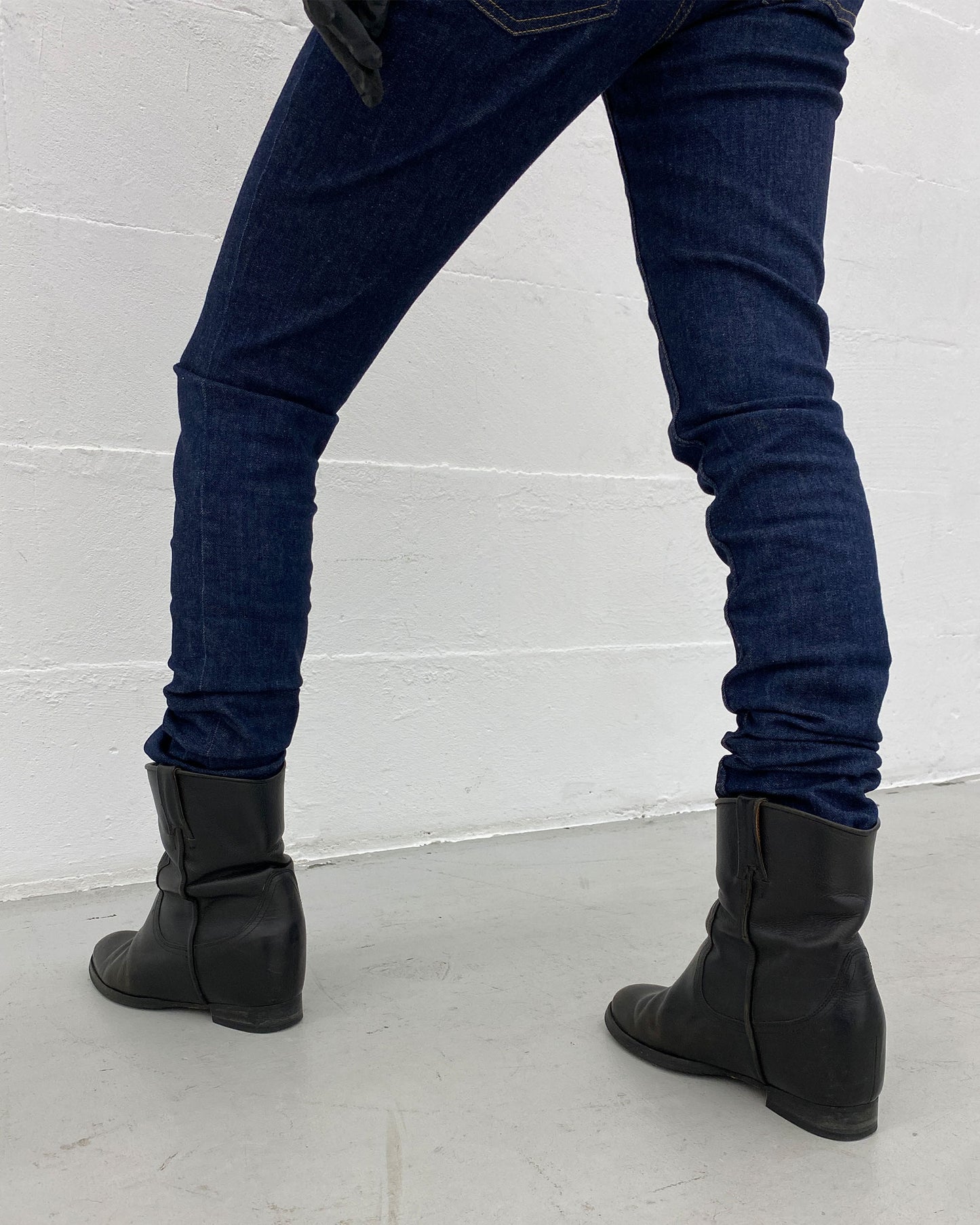 Acne Studios 2020s Flex Skinny Raw Denim Dark Blue