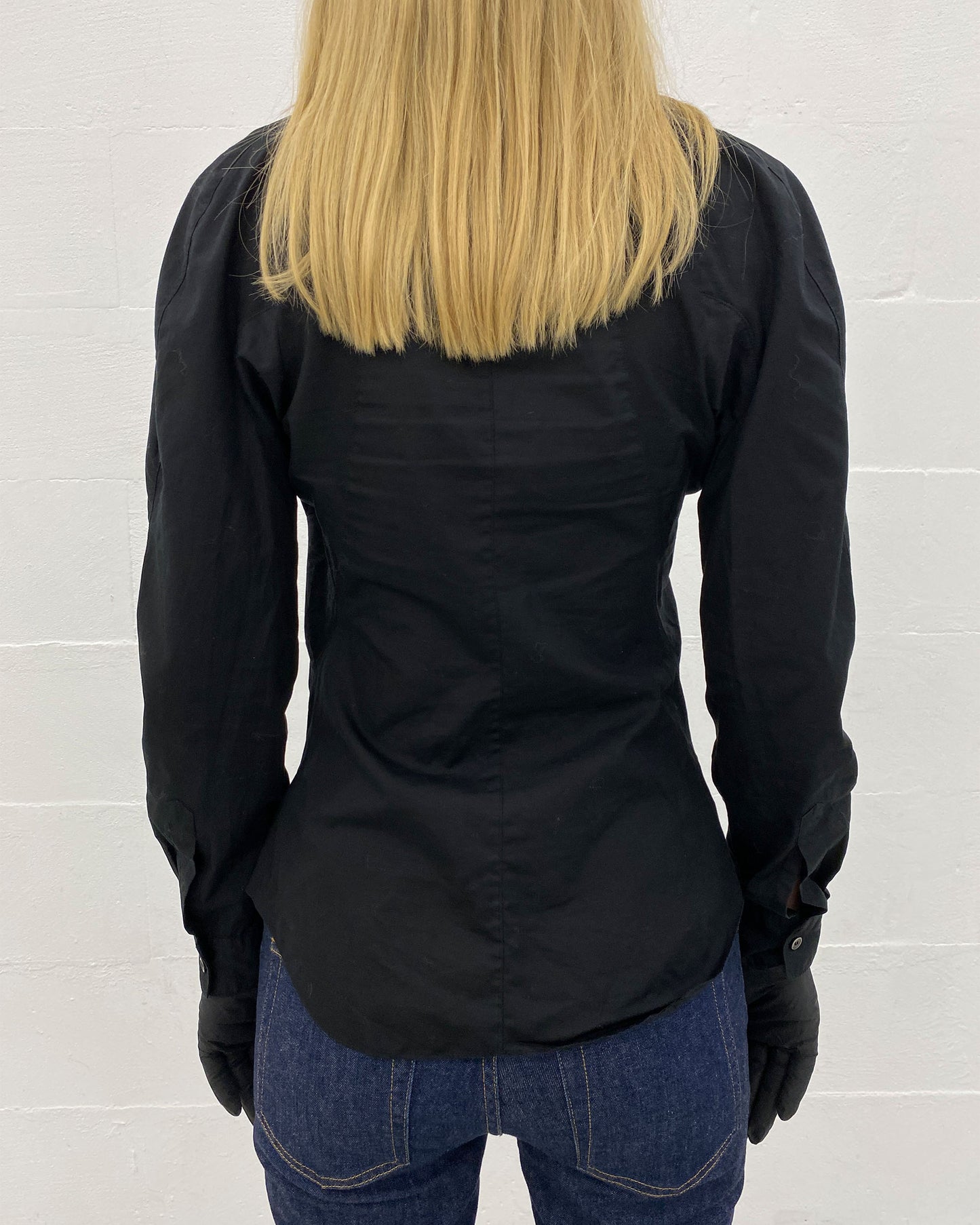 Junya Watanabe Comme des Garçons AW2009 Big Breast Blouse Top Black