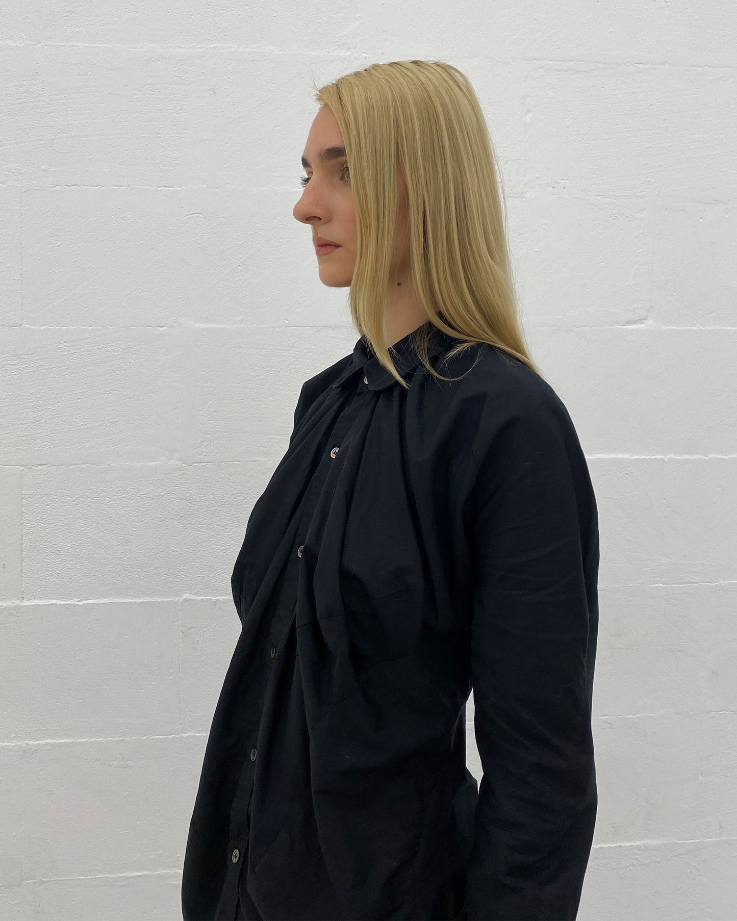 Junya Watanabe Comme des Garçons AW2009 Big Breast Blouse Top Black