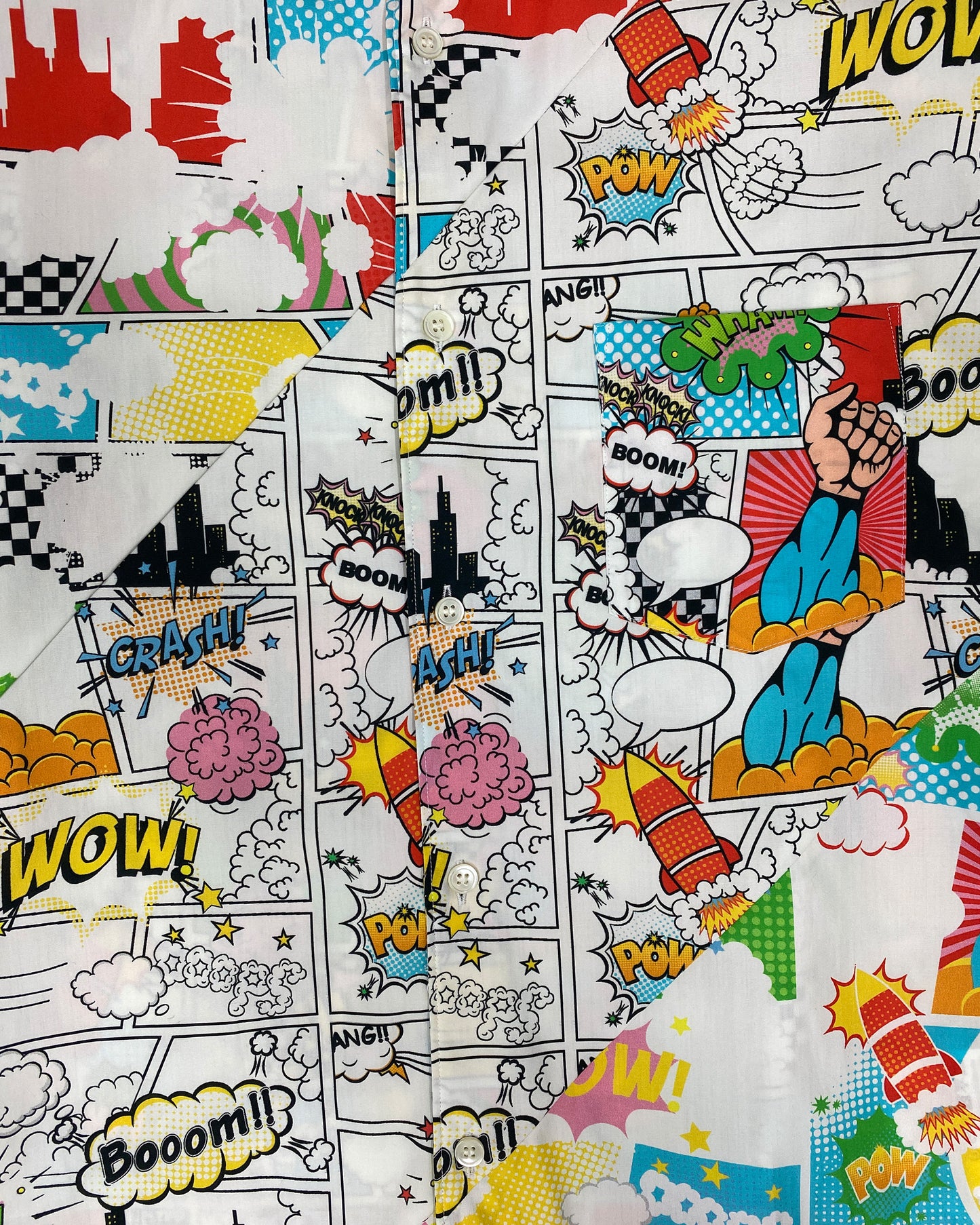 Comme des Garçons Shirt AW2019 Comic Print Shirt Multicolor