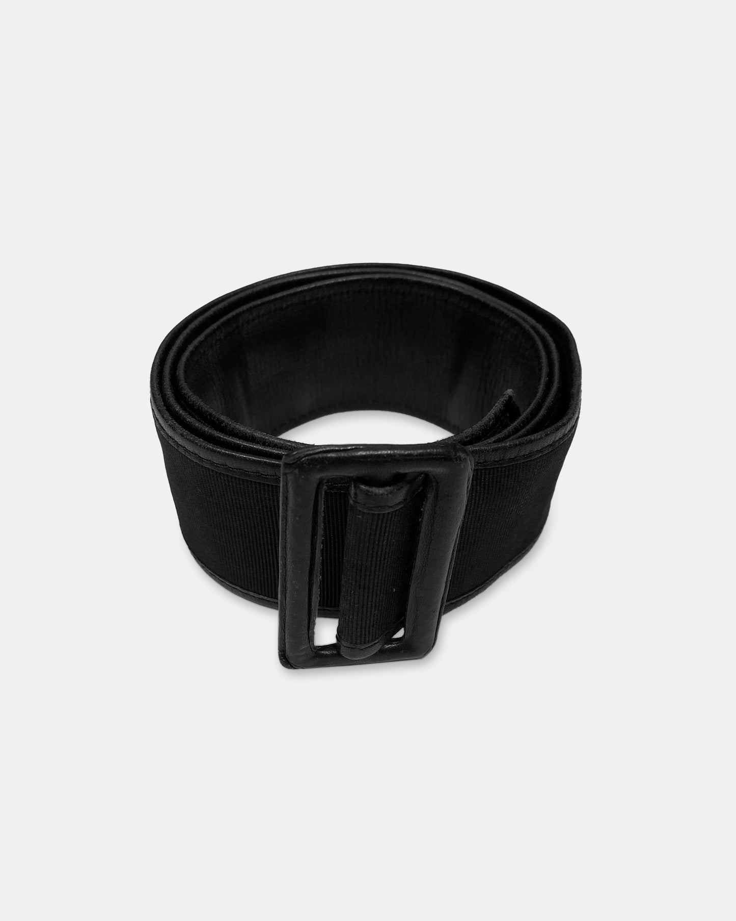 Comme des Garçons 2010s Rayon Cow Leather Belt Black