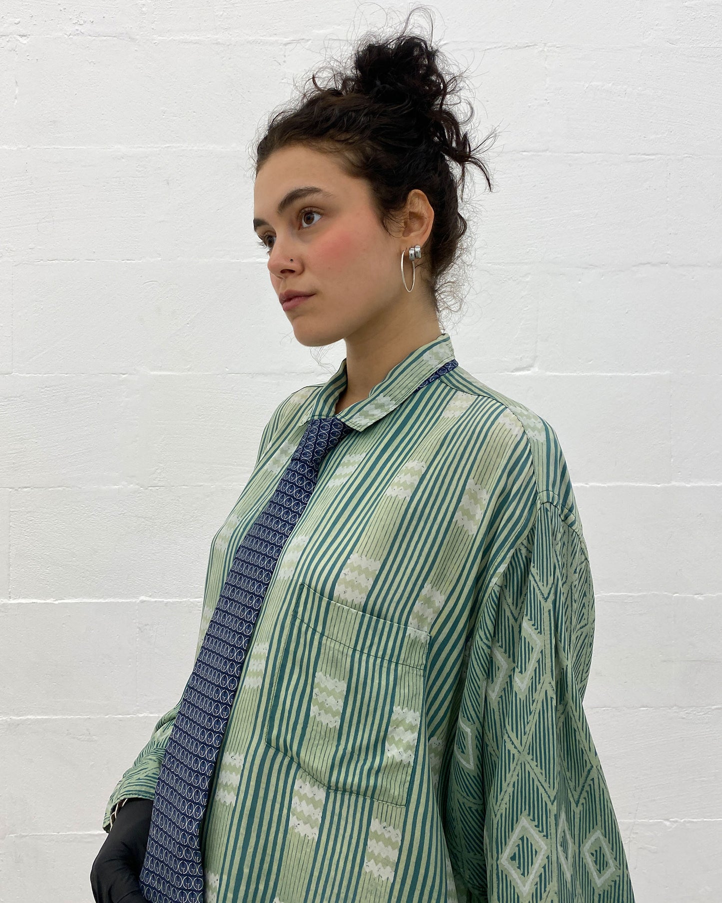 Gucci 2000s Monogram Tie Navy