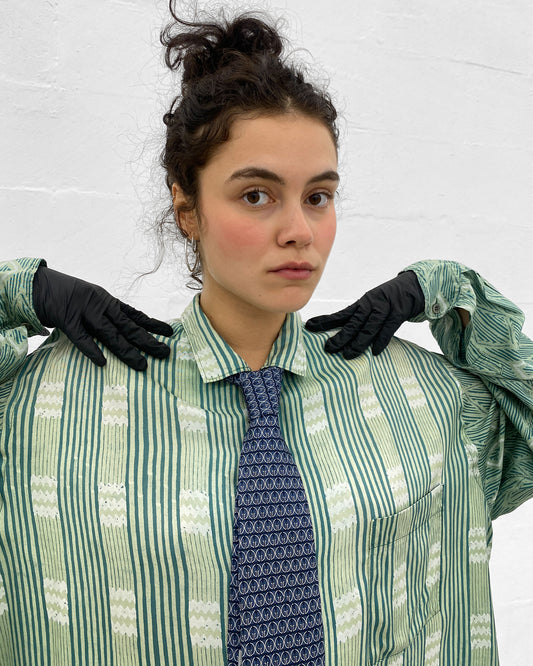 Gucci 2000s Monogram Tie Navy