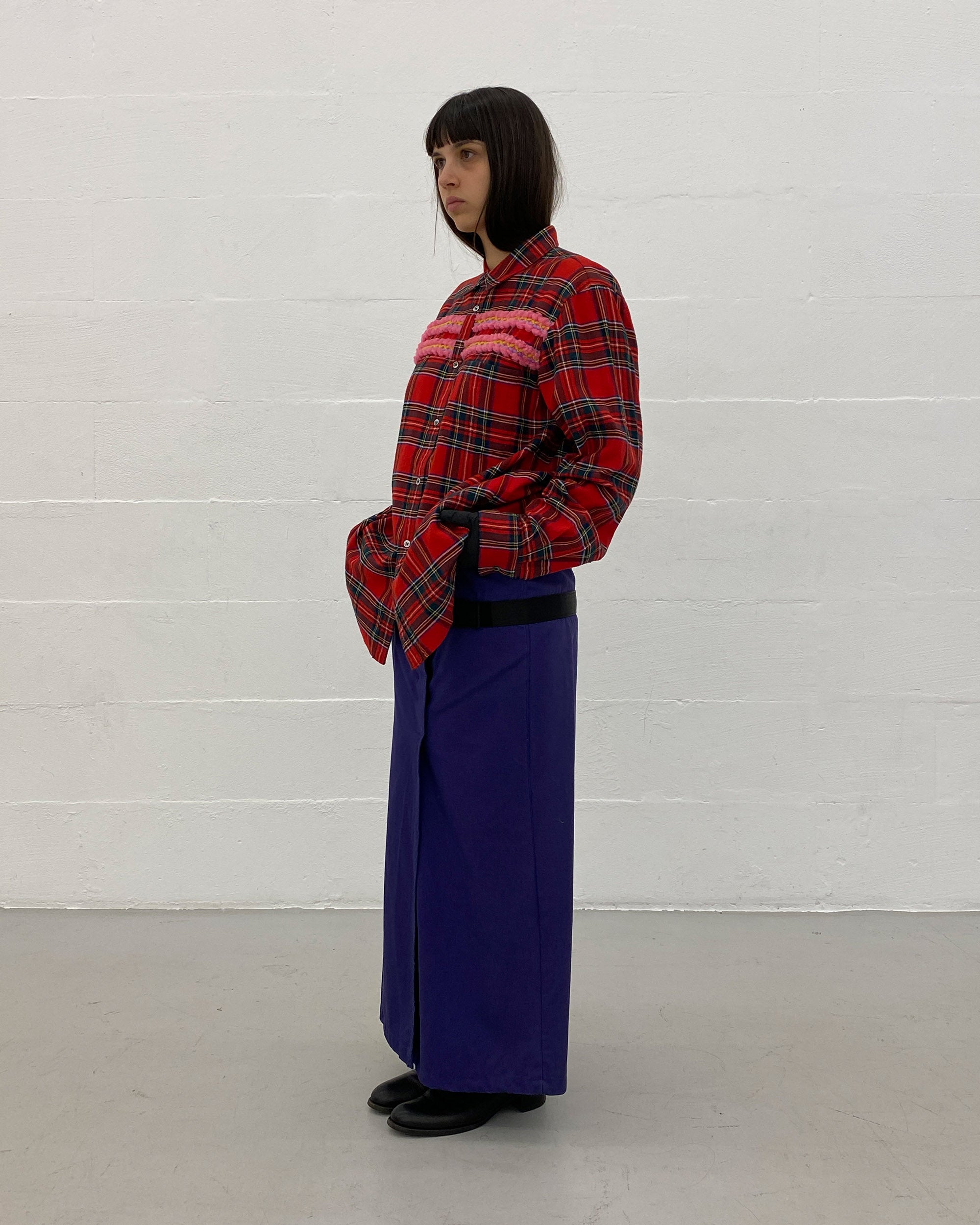 COMME des GARCONS PLUS AD2004チェック 長袖シャツ