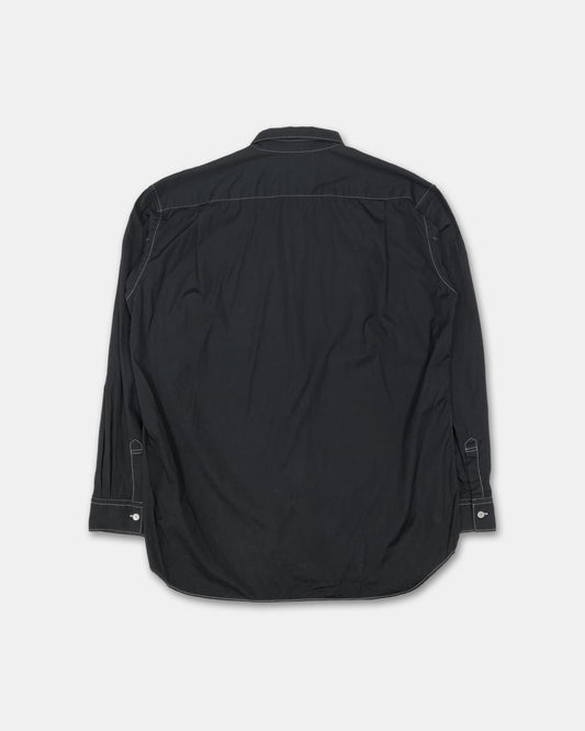 Comme des Garçons Shirt 2010s Contrast Seams Shirt Black