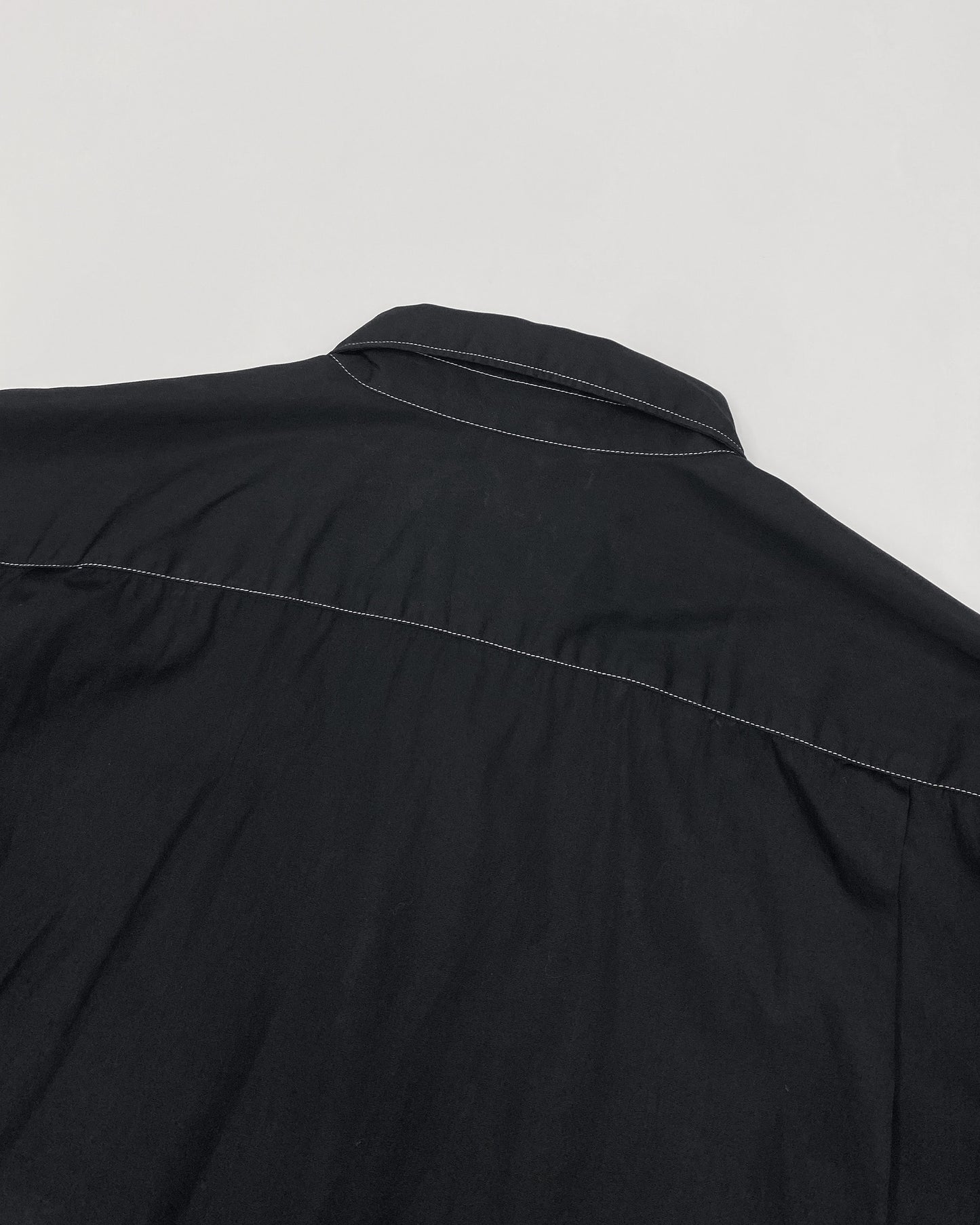 Comme des Garçons Shirt 2010s Contrast Seams Shirt Black