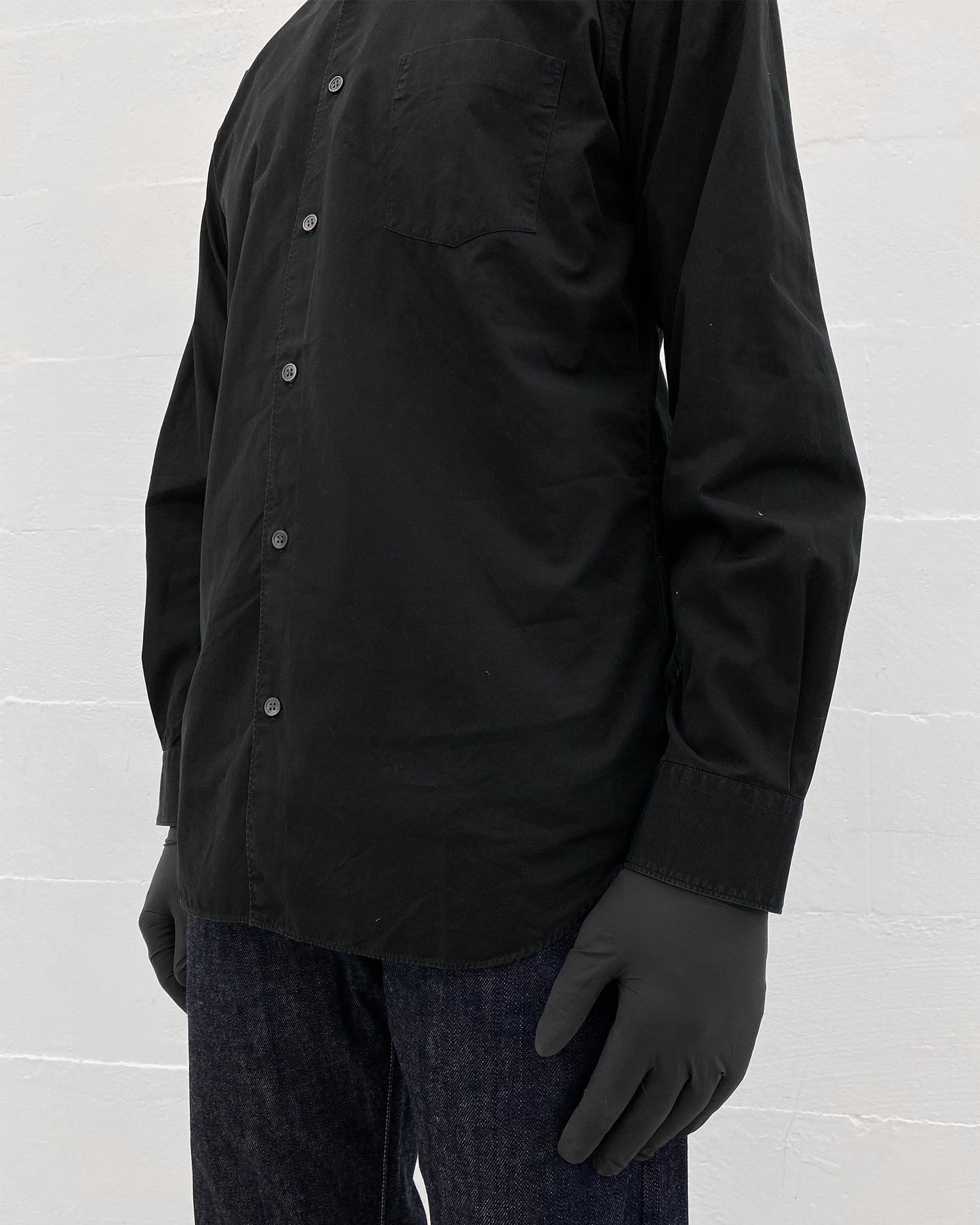 Comme des Garçons Shirt 2000s Small Collar Shirt Black