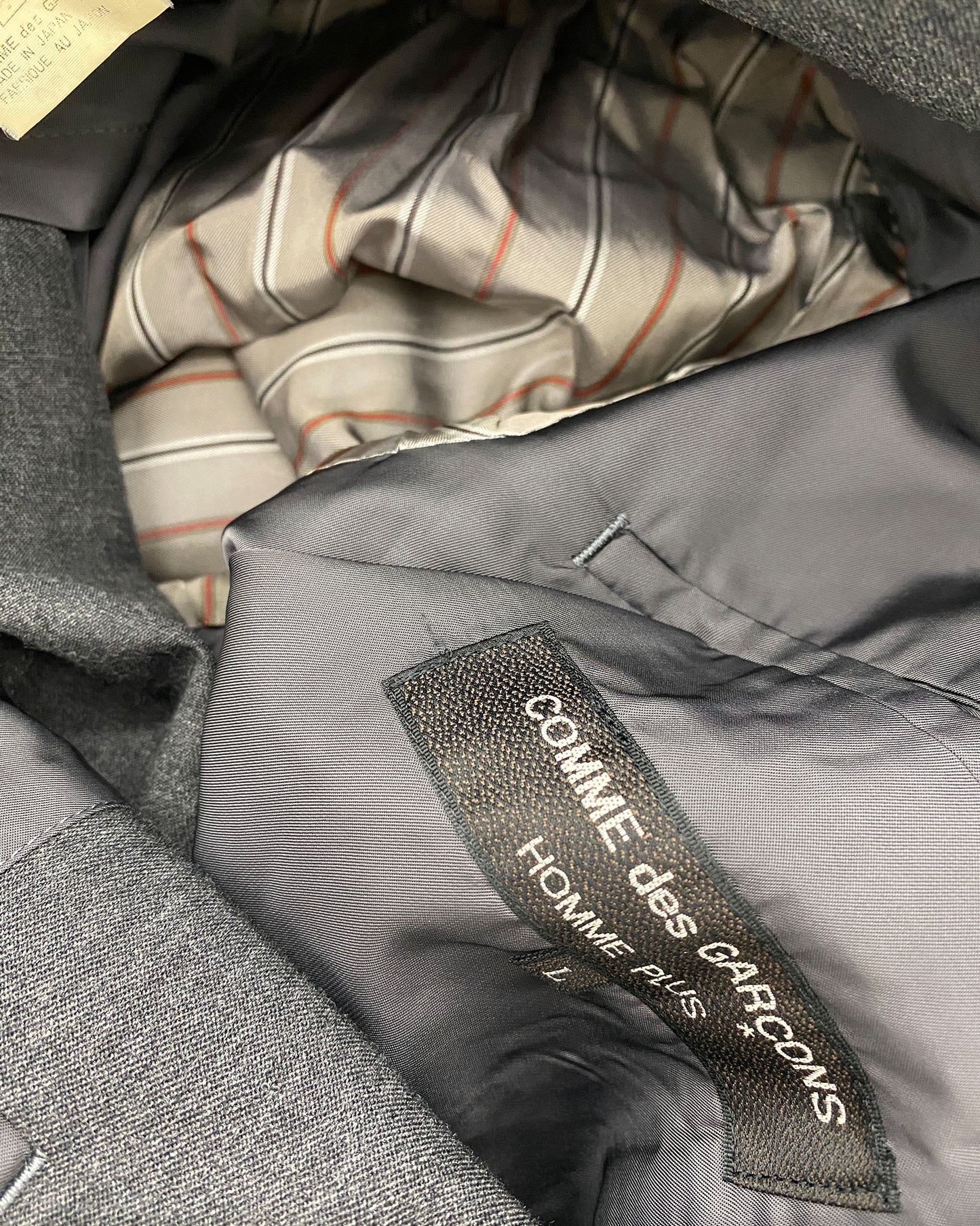 Comme des Garçons Homme Plus 1993 Wool Blazer Jacket Grey