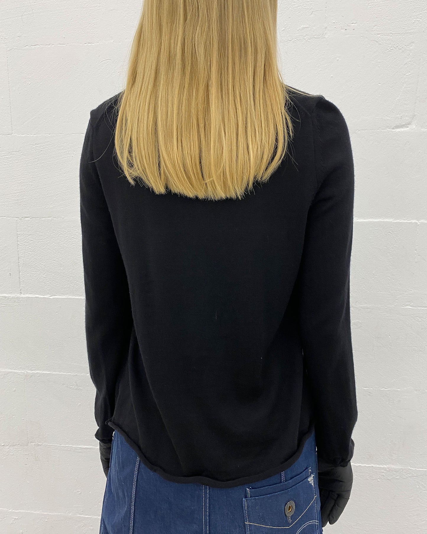 Comme des Garçons x Alisa Yoffe SS2019 Graphic Printed Knit Sweater Black