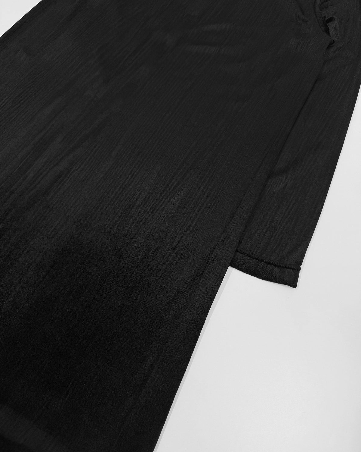 Comme des Garçons Tricot FW1999 Velvet Longsleeve Dress Black