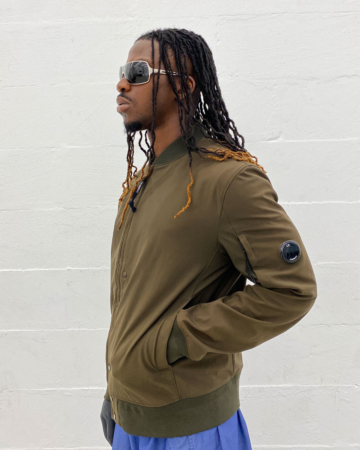C.P. Company SS2018 Softshell Light Bomber Jacket Khaki Brown