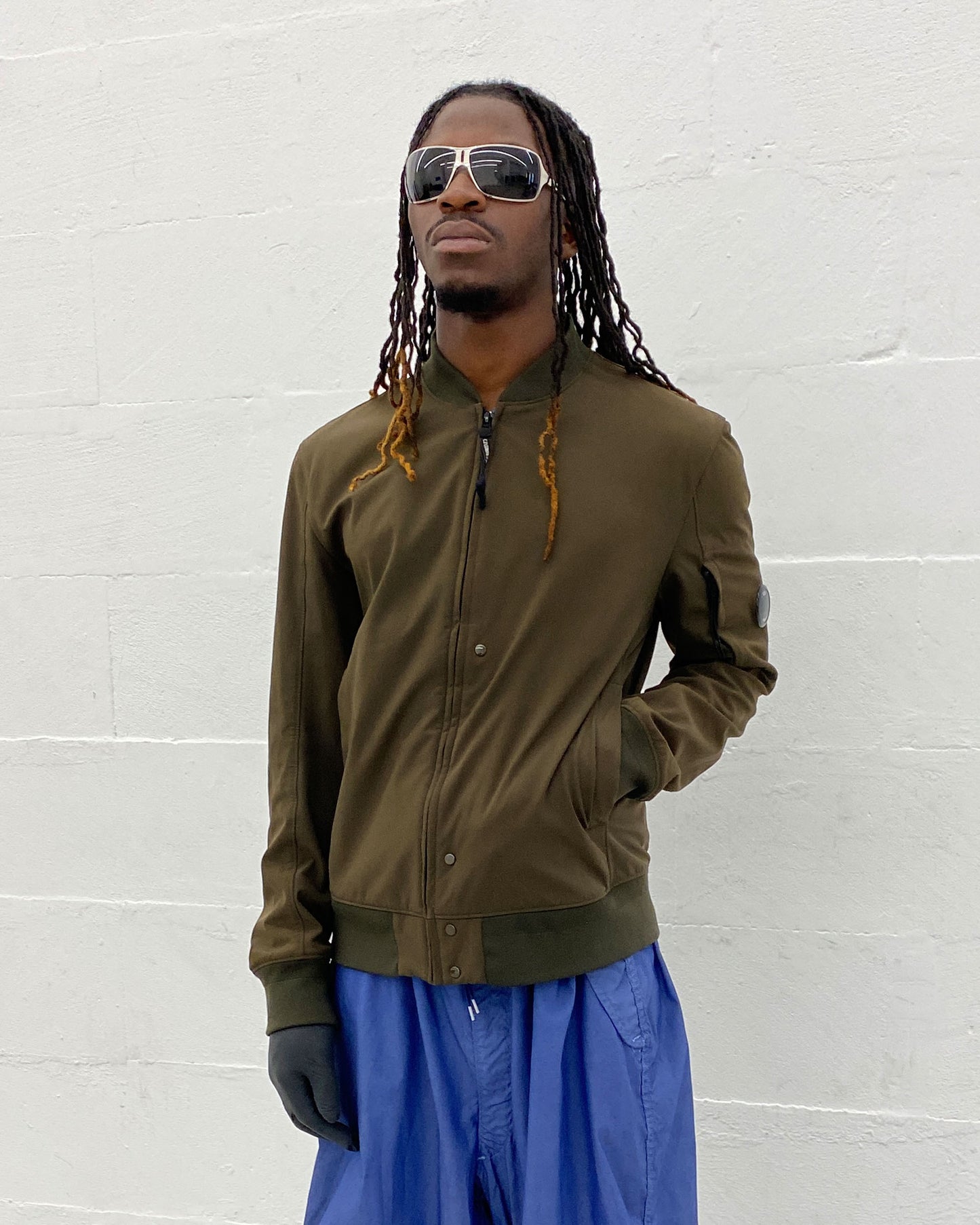 C.P. Company SS2018 Softshell Light Bomber Jacket Khaki Brown