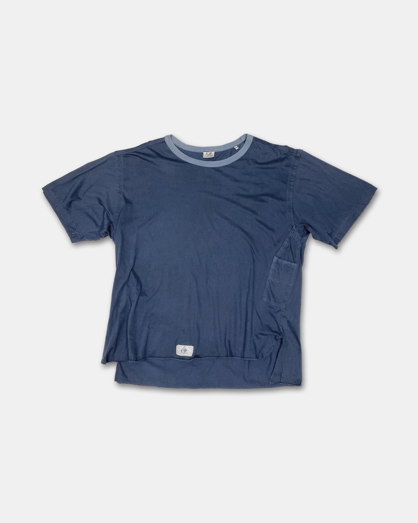 C.P. Company by Massimo Osti 1980s Asymmetrical Pocket T-Shirt Blue