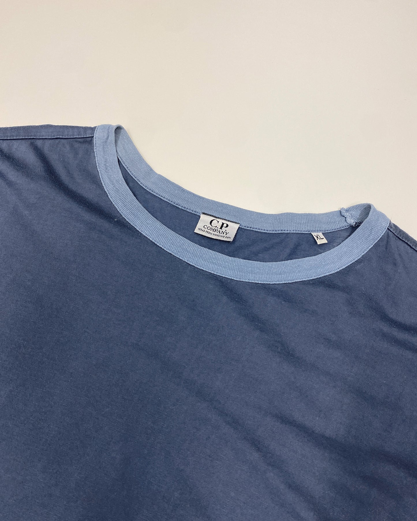 C.P. Company by Massimo Osti 1980s Asymmetrical Pocket T-Shirt Blue