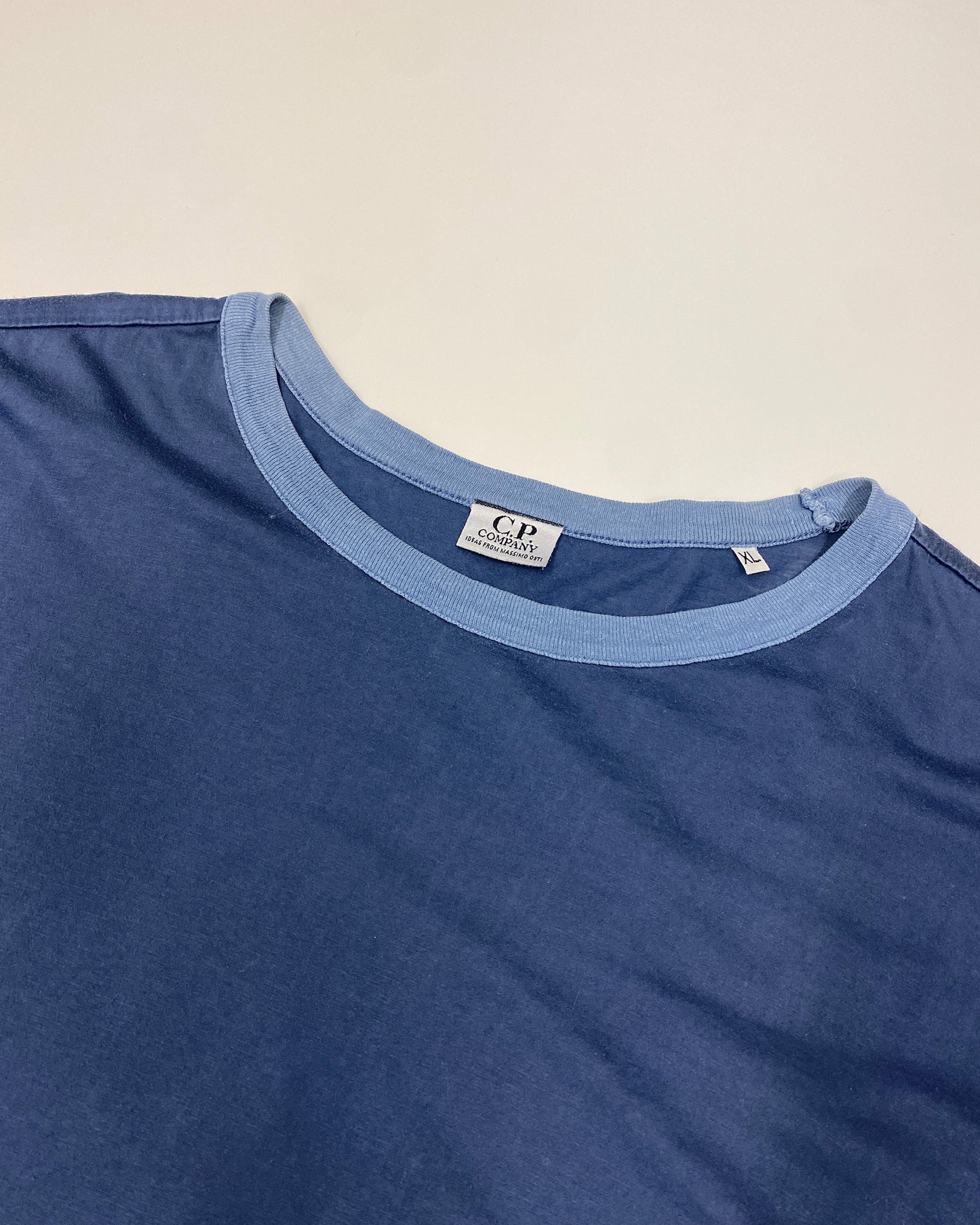 C.P. Company by Massimo Osti 1980s Asymmetrical Pocket T-Shirt Blue