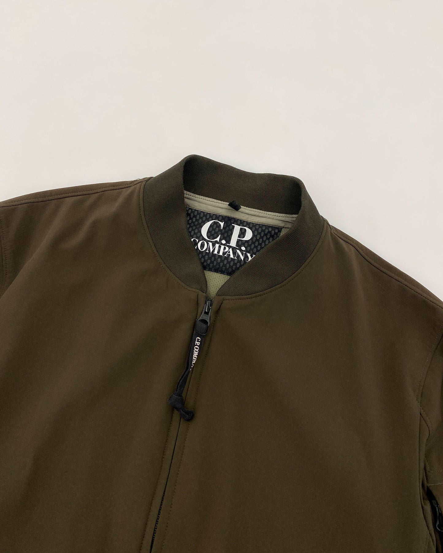 C.P. Company SS2018 Softshell Light Bomber Jacket Khaki Brown