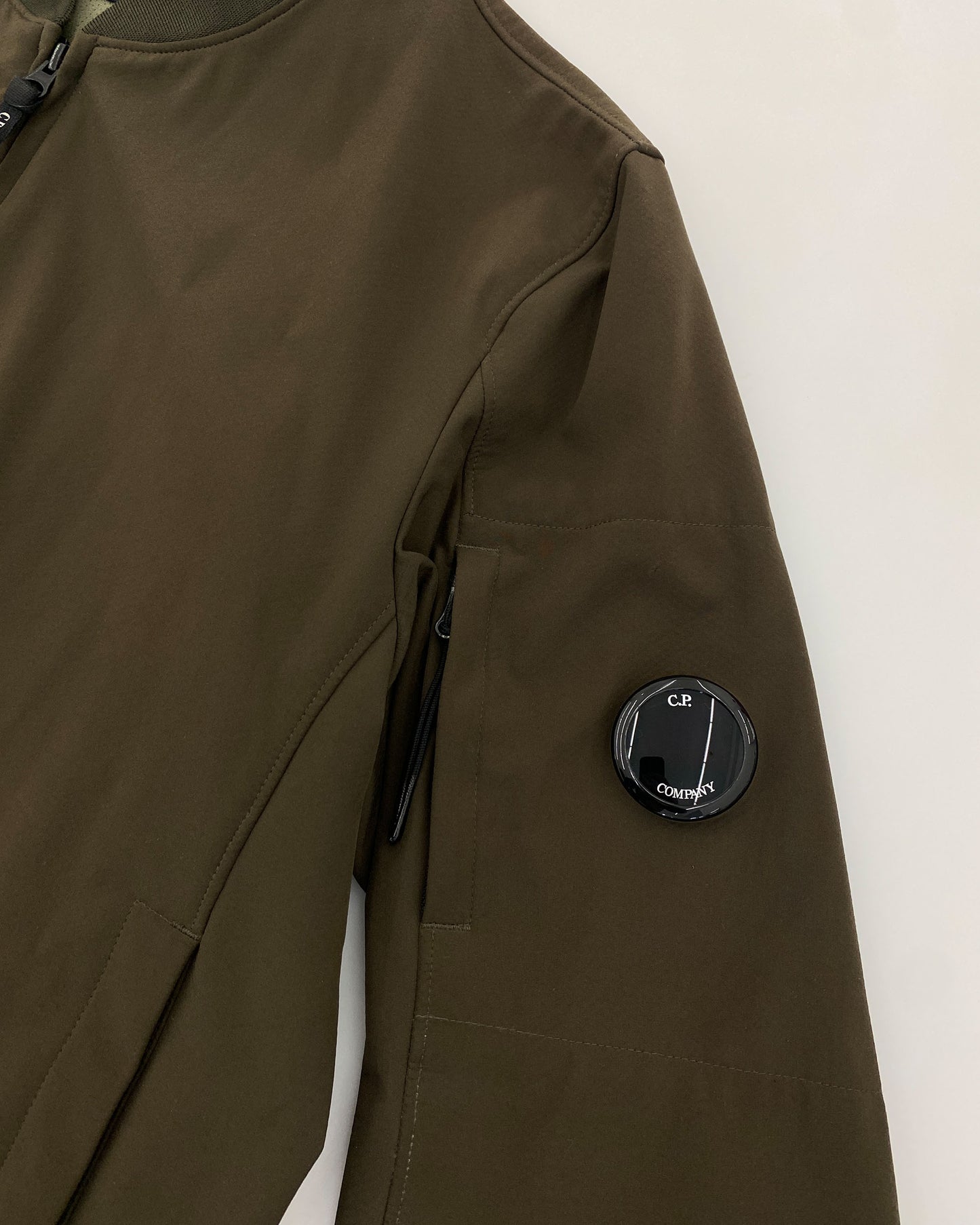 C.P. Company SS2018 Softshell Light Bomber Jacket Khaki Brown