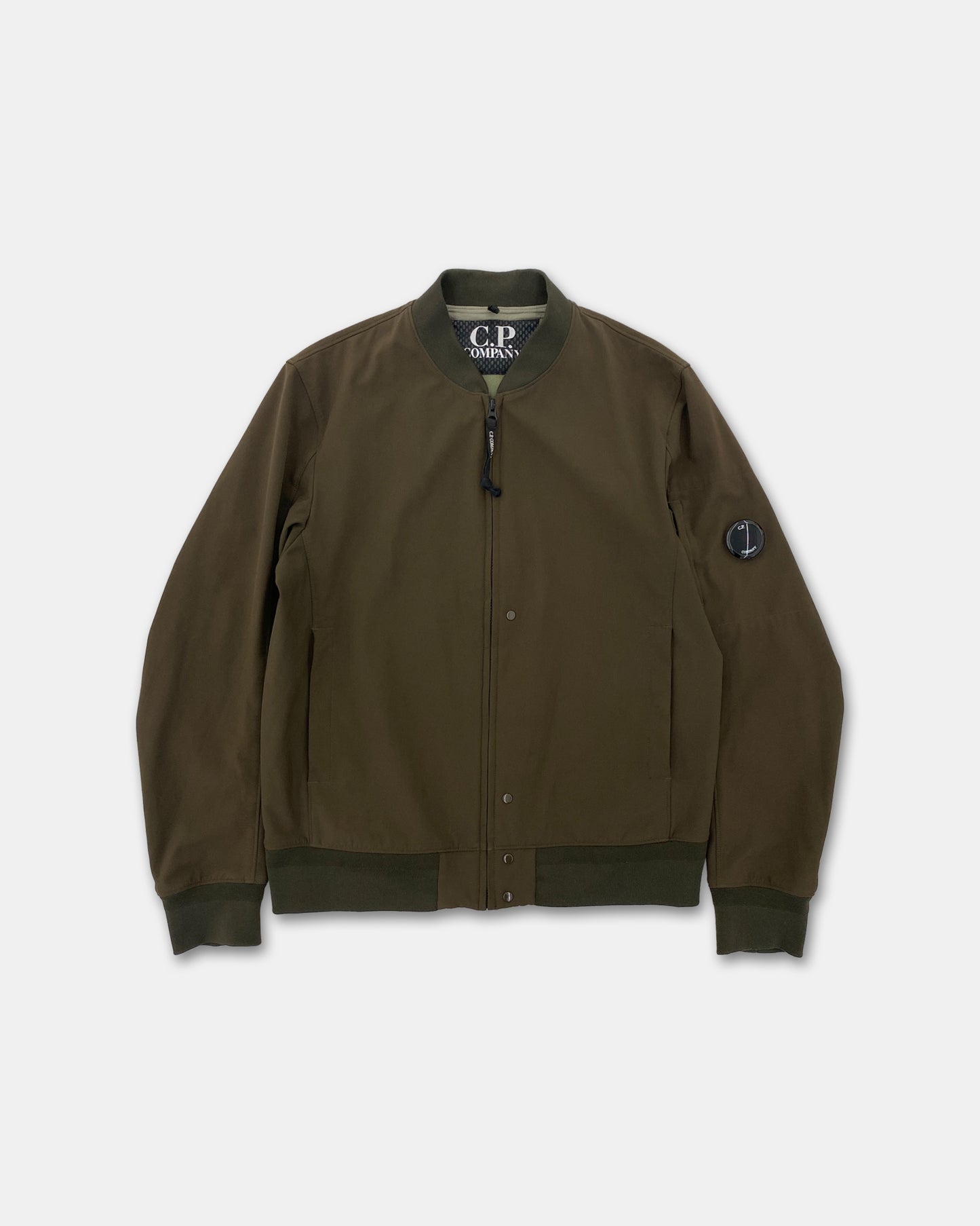 C.P. Company SS2018 Softshell Light Bomber Jacket Khaki Brown