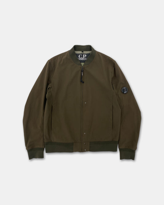 C.P. Company SS2018 Softshell Light Bomber Jacket Khaki Brown