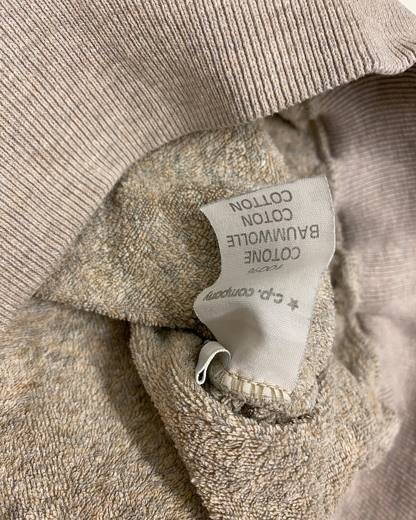 C.P. Company by Massimo Osti SS1989 Boxy Crewneck Mottled Light Grey