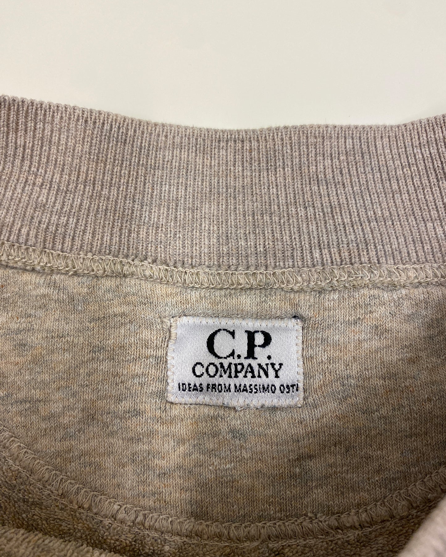 C.P. Company by Massimo Osti SS1989 Boxy Crewneck Mottled Light Grey