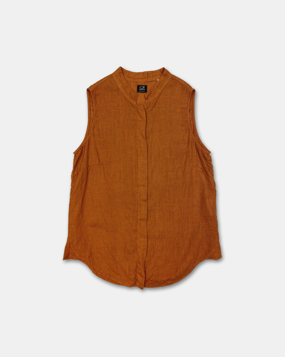 C.P. Company Donna SS2000 Linen Vest Top Orange