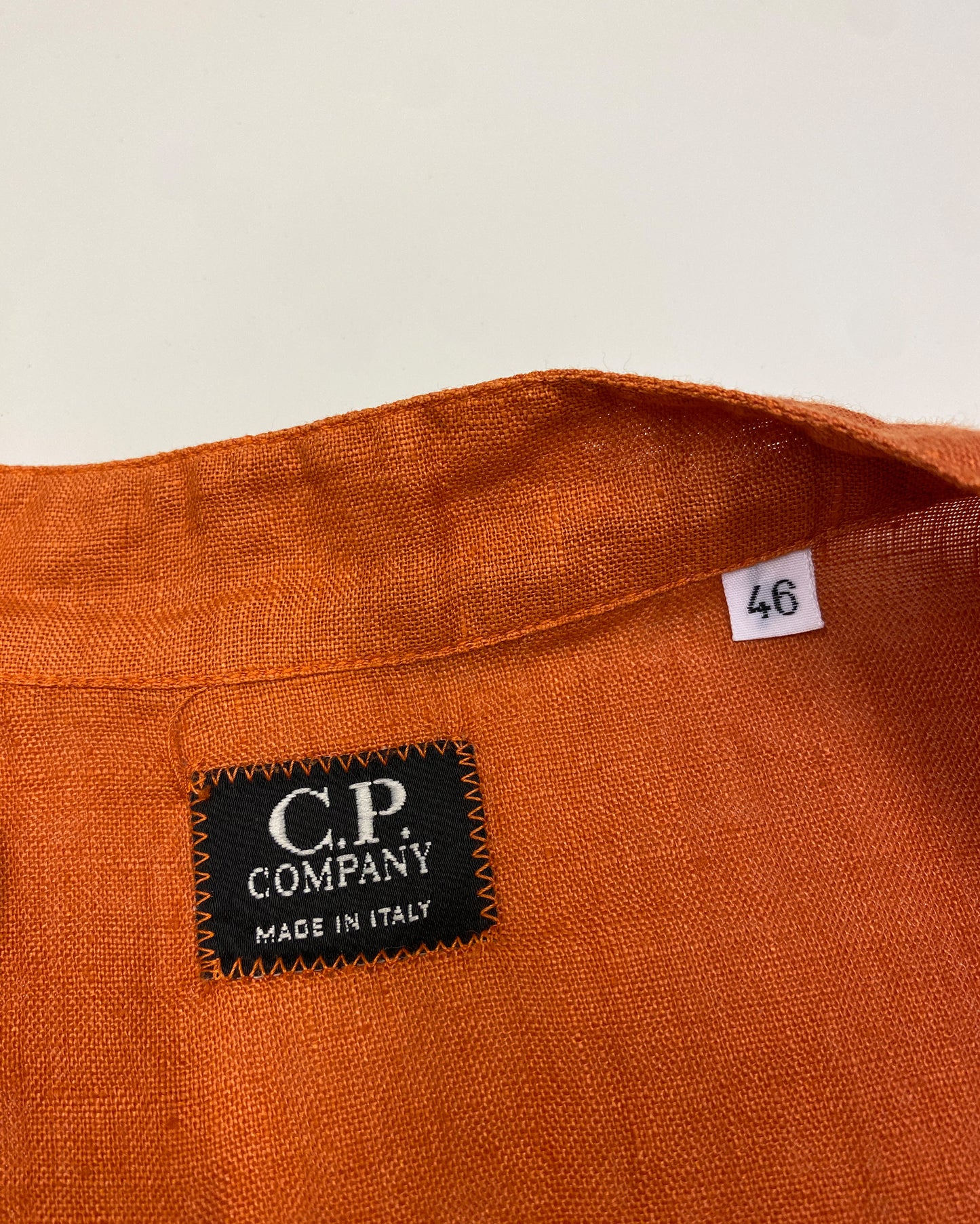 C.P. Company Donna SS2000 Linen Vest Top Orange