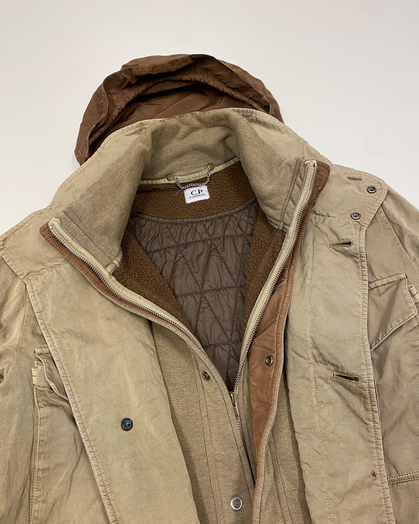 C.P. Company AW2010 Padded Parka Jacket Beige