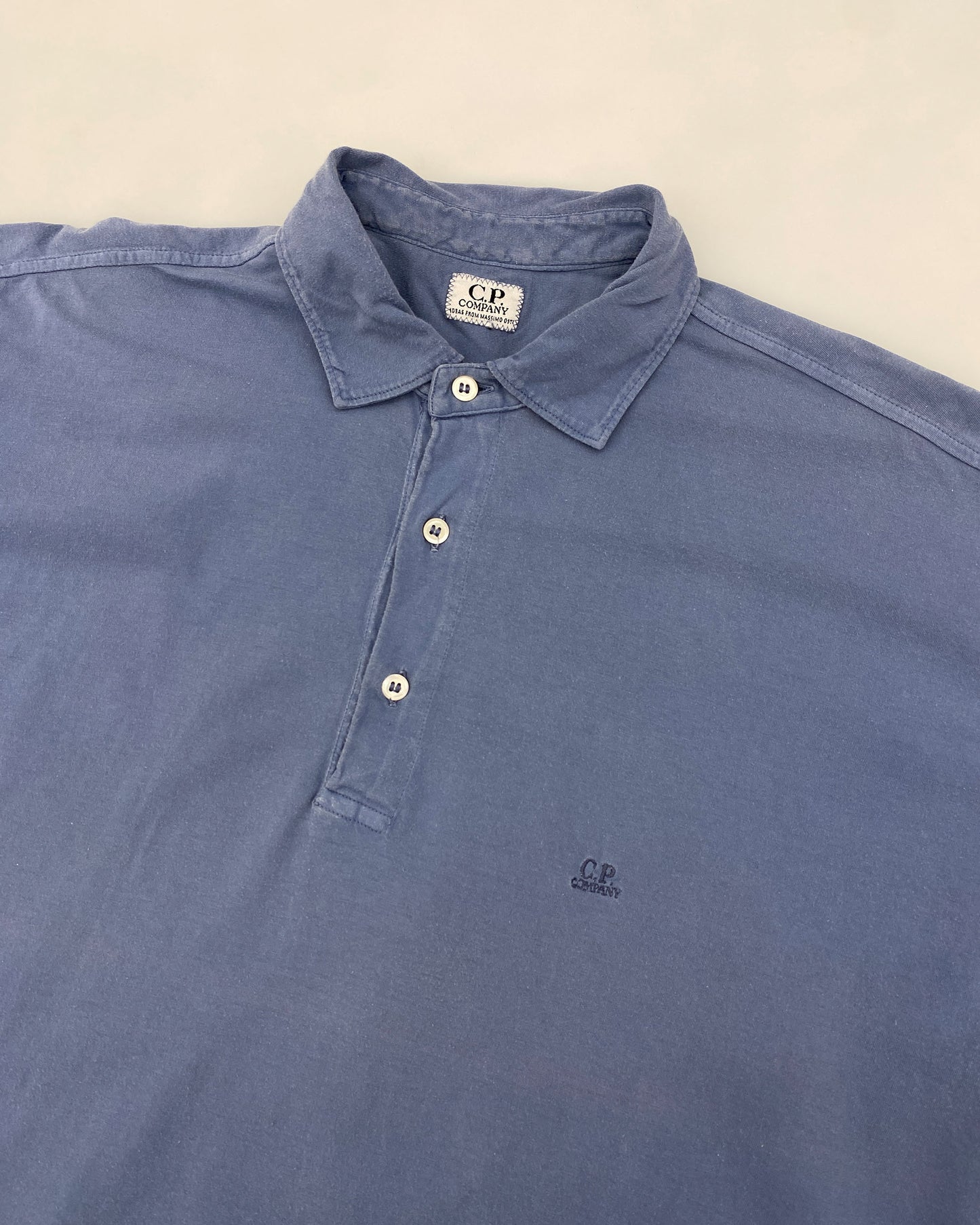 C.P. Company by Massimo Osti 1990s Polo Shirt Light Blue