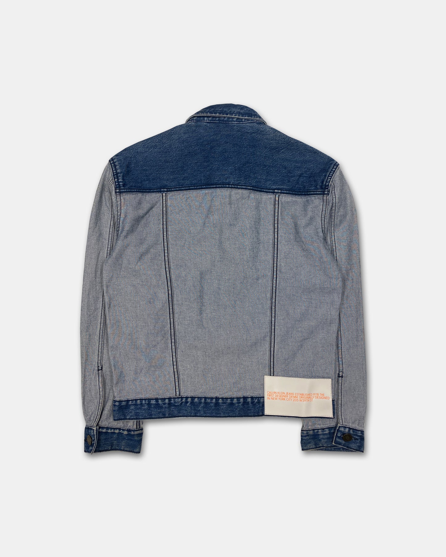 Calvin Klein 205W39NYC by Raf Simons 2010s Inside Out Denim Jacket Blue