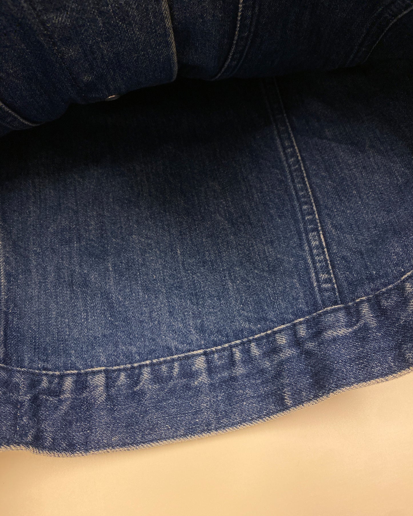 Calvin Klein 205W39NYC by Raf Simons 2010s Inside Out Denim Jacket Blue