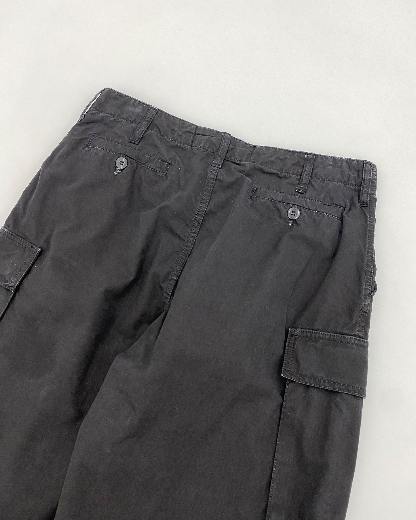 Vintage 1990s Ripstop Cargo Pants Black