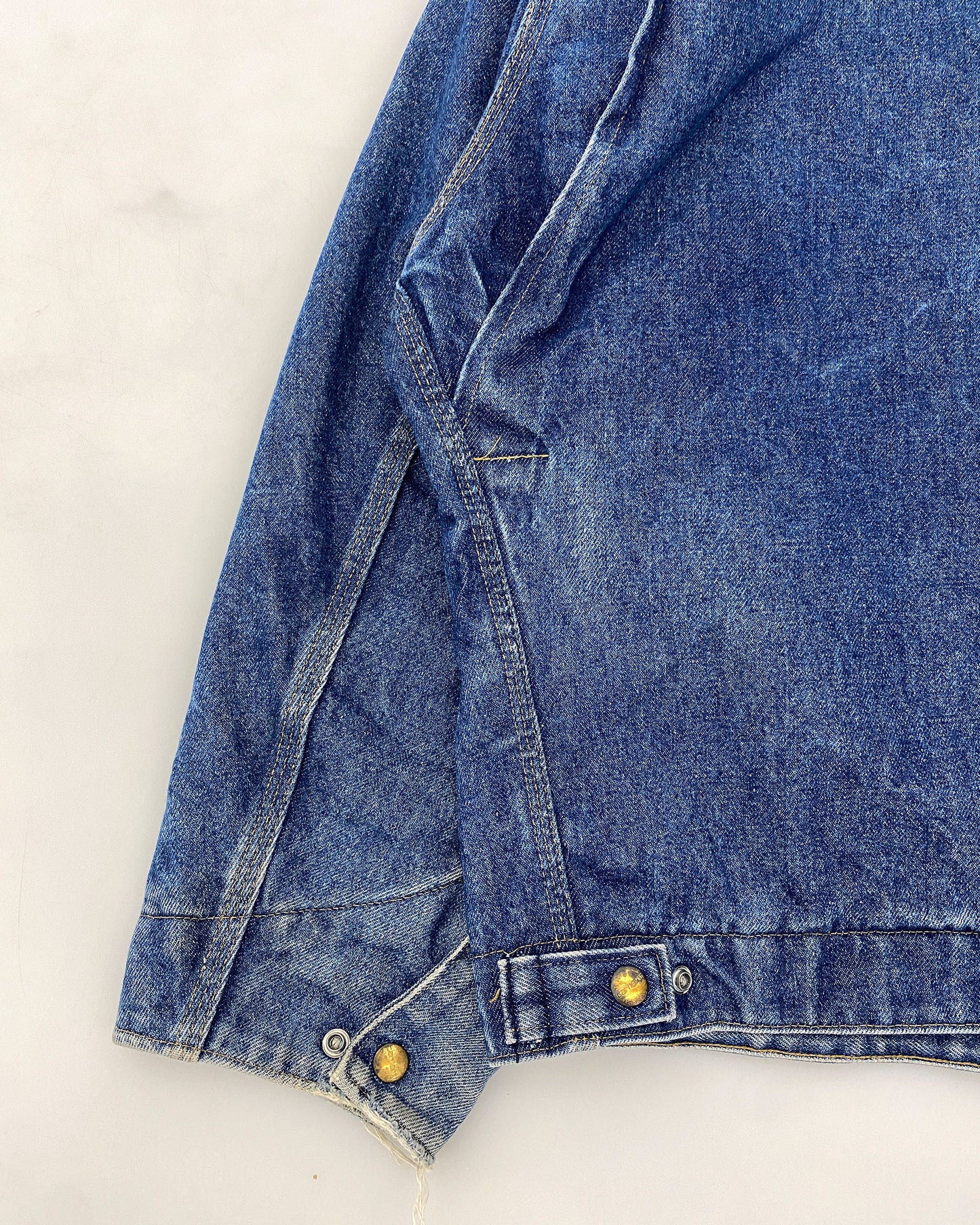 Carhartt 1990s Trashed Detroit Denim Jacket Blue