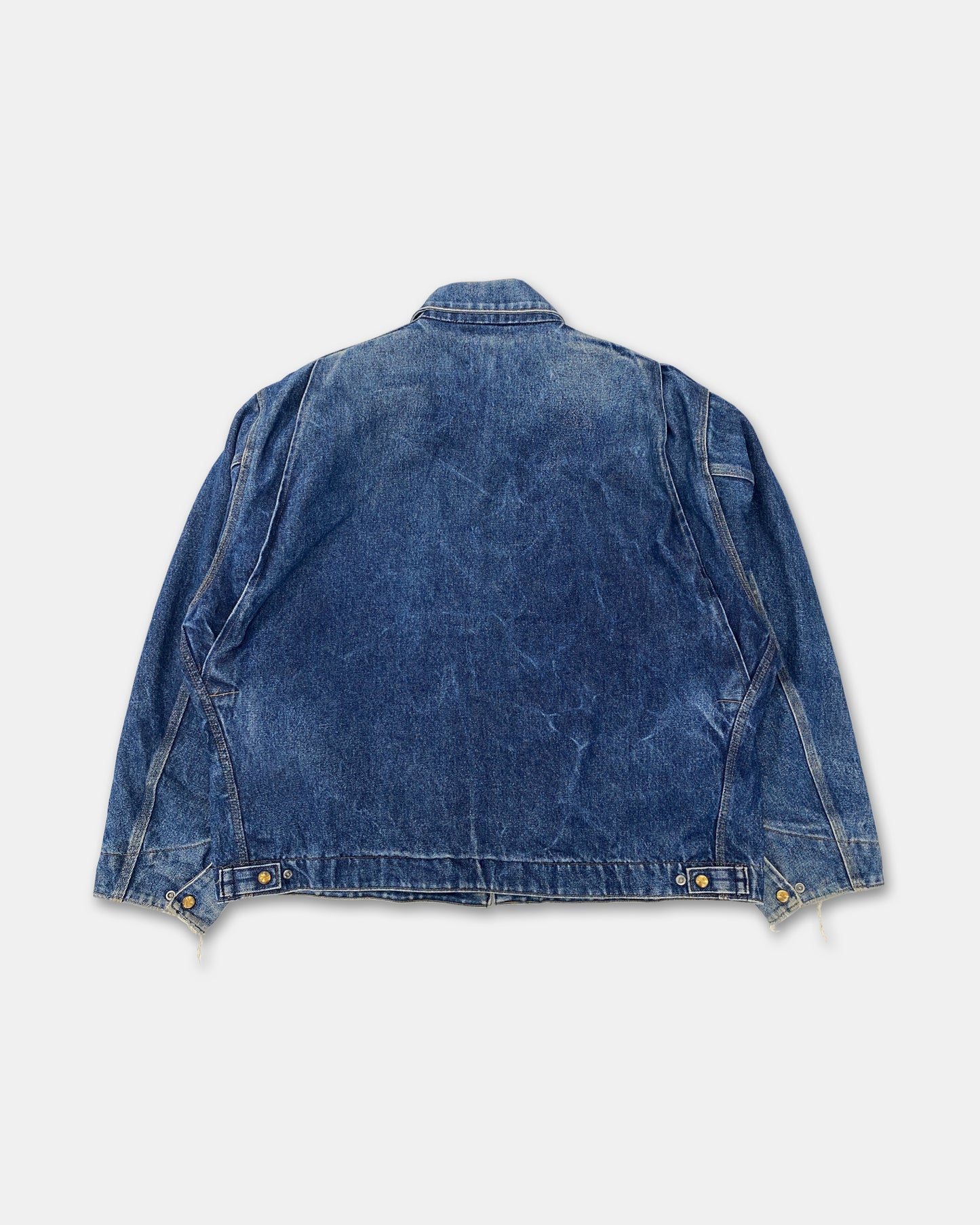 Carhartt 1990s Trashed Detroit Denim Jacket Blue