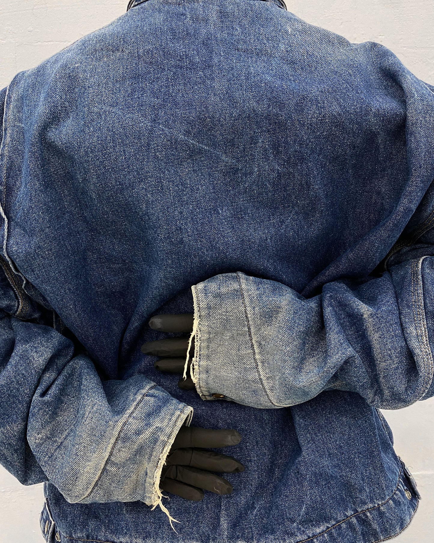 Carhartt 1990s Trashed Detroit Denim Jacket Blue