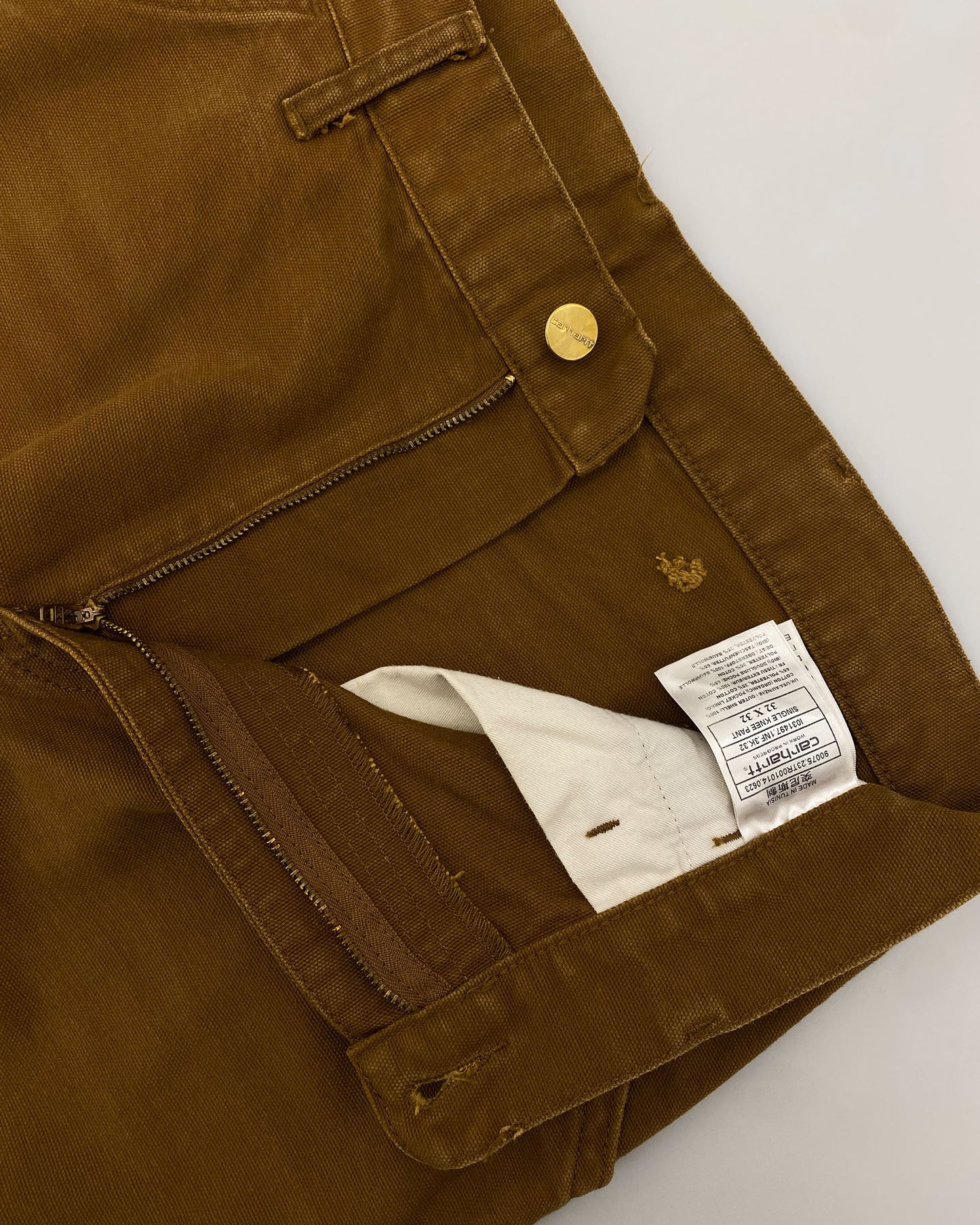 Carhartt 2020s Dearborn Canvas Single Knee Pant Deep Hamilton Brown