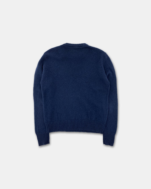 Carhartt 2002 Shetland Wool Knit Sweater Navy