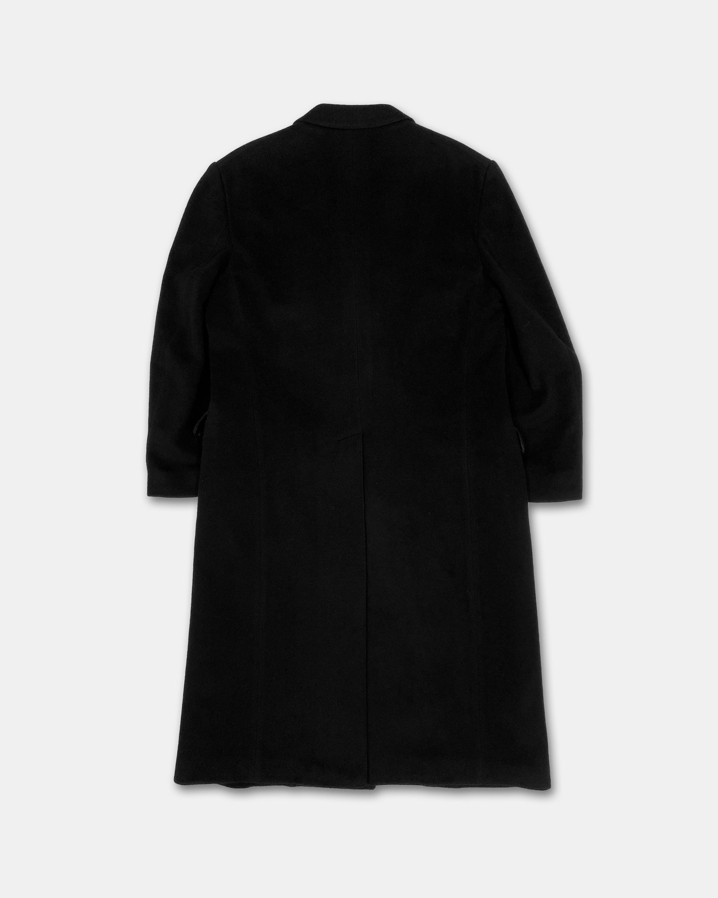 Vintage 1980s Cashmere Wool Coat Black