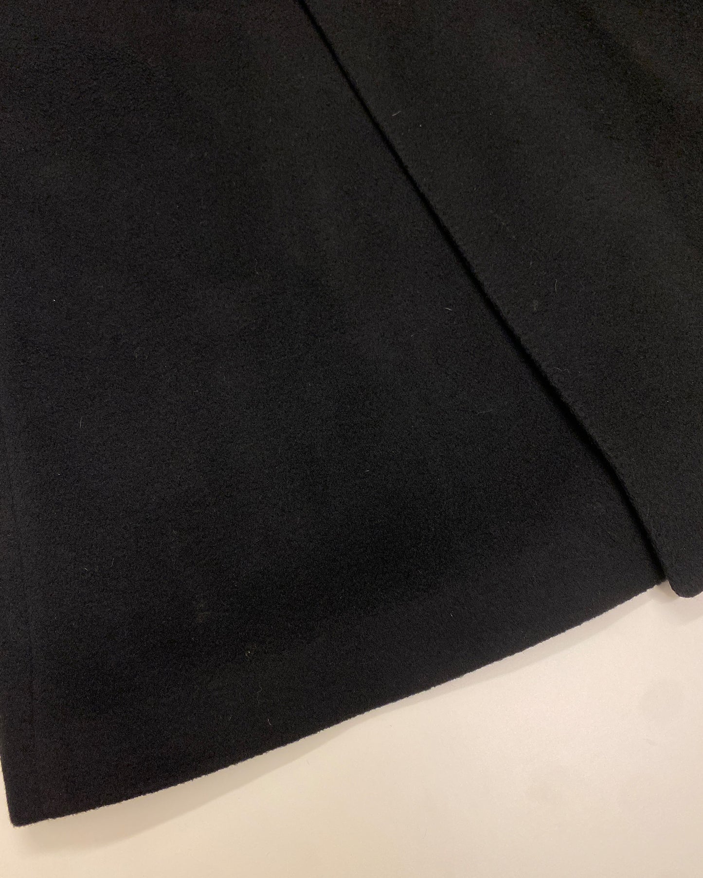 Vintage 1980s Cashmere Wool Coat Black