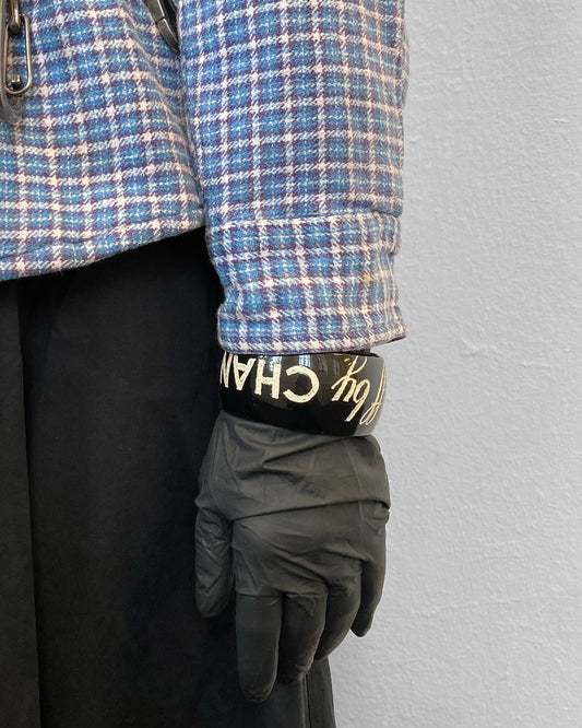 Jessica Kagan Cushman 2000s Ripped off by Chanel Bangle Black
