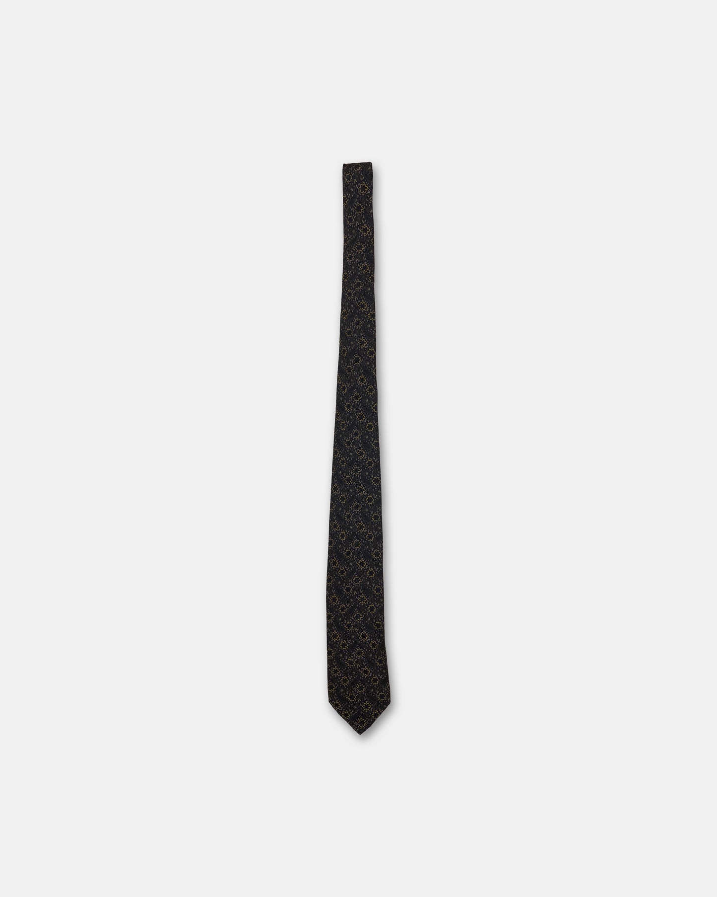 Chanel 1990s Pattern Tie Purple Green