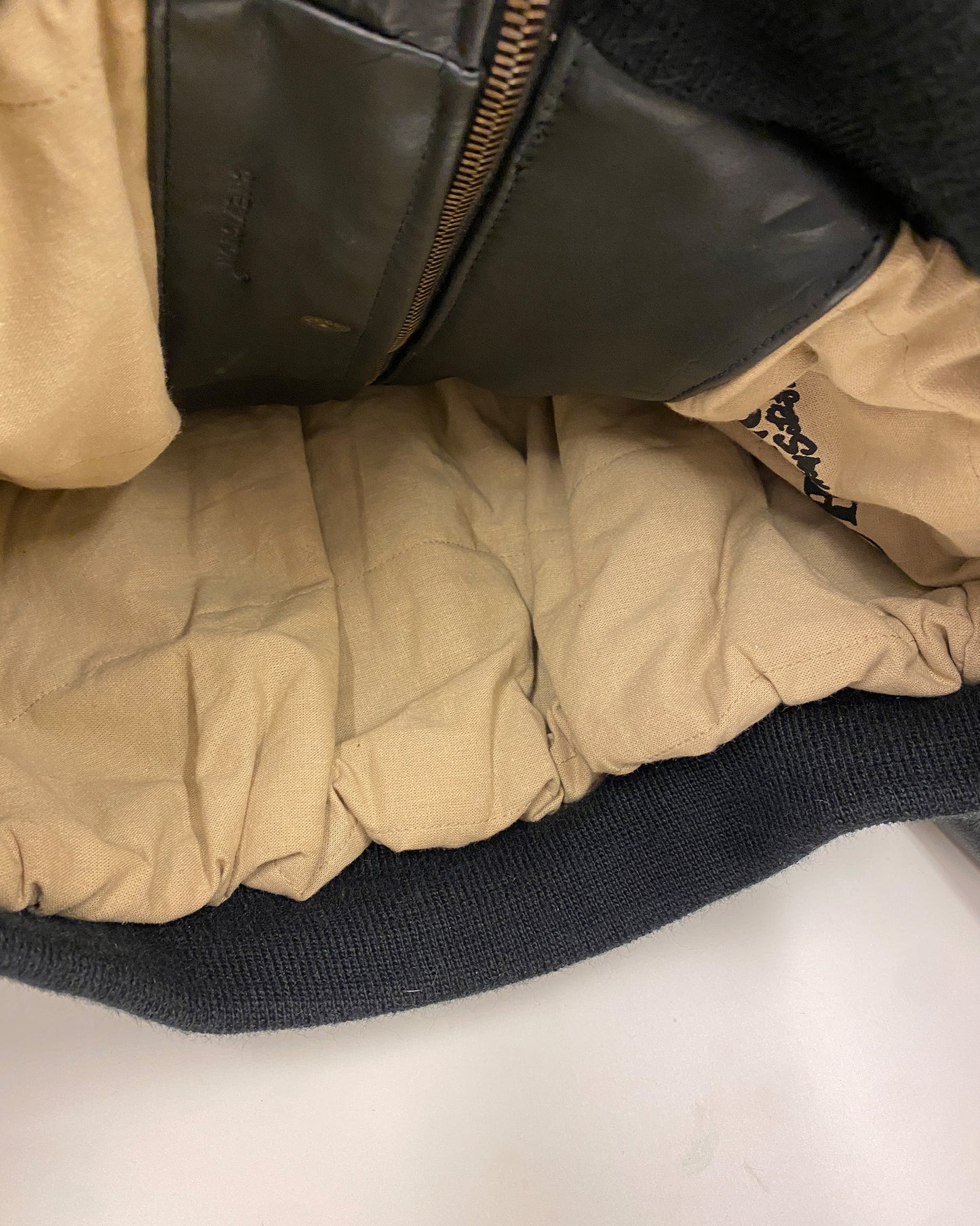 Chevignon 1990s Cow Leather Jacket Black