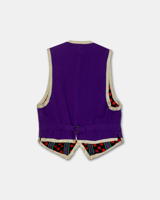 Closed by Girbaud 1980s Suit Vest Purple