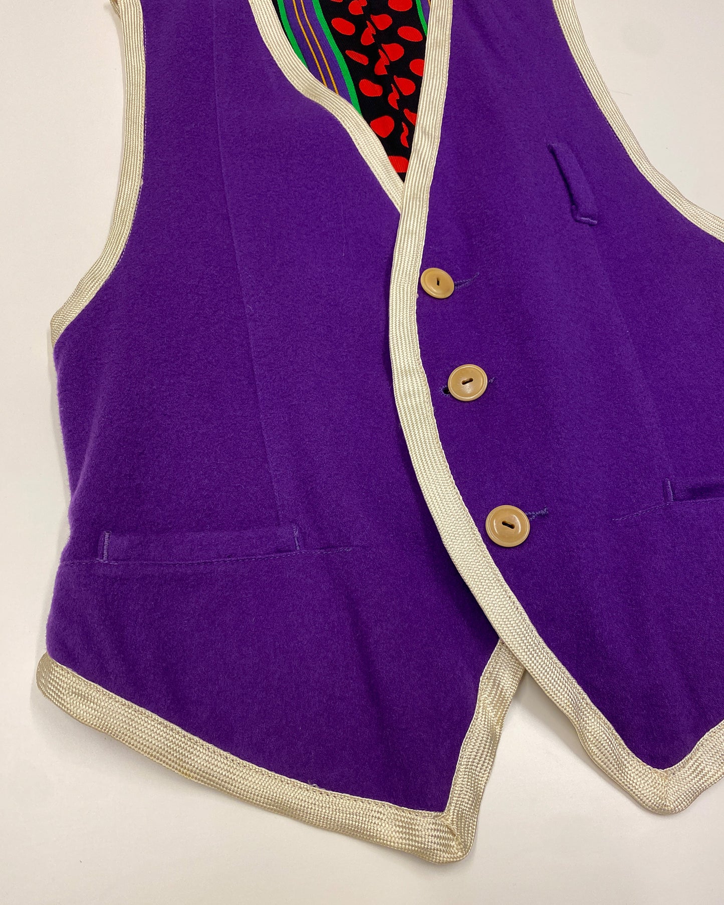 Closed by Girbaud 1980s Suit Vest Purple