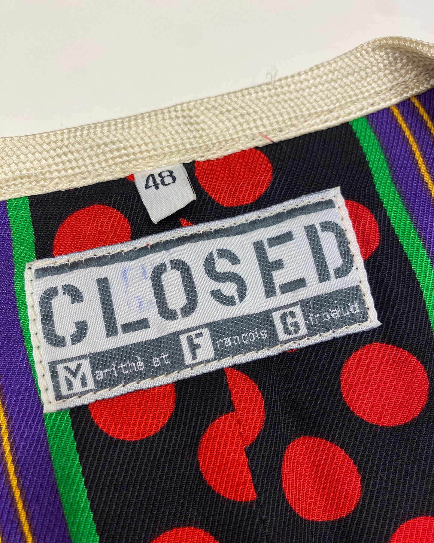 Closed by Girbaud 1980s Suit Vest Purple