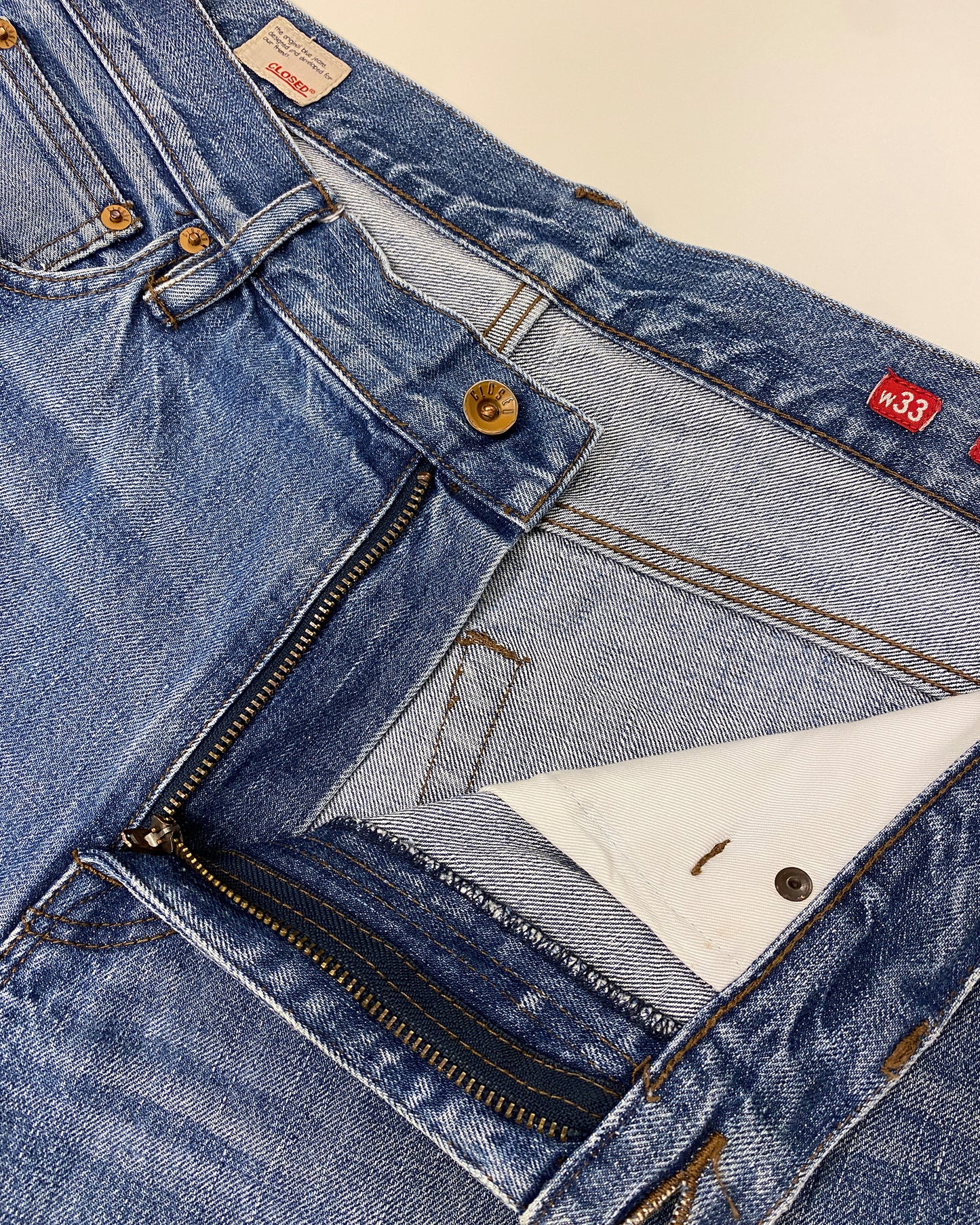 Closed 2010s Straight Leg Denim Blue