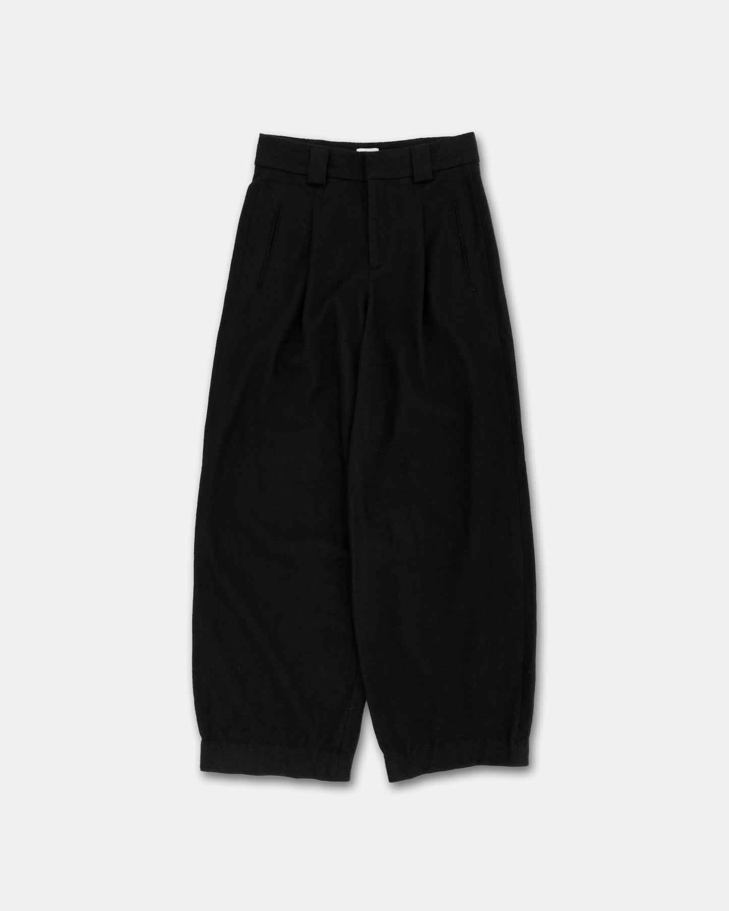 Closed 2020s Wool Wide Pants Black